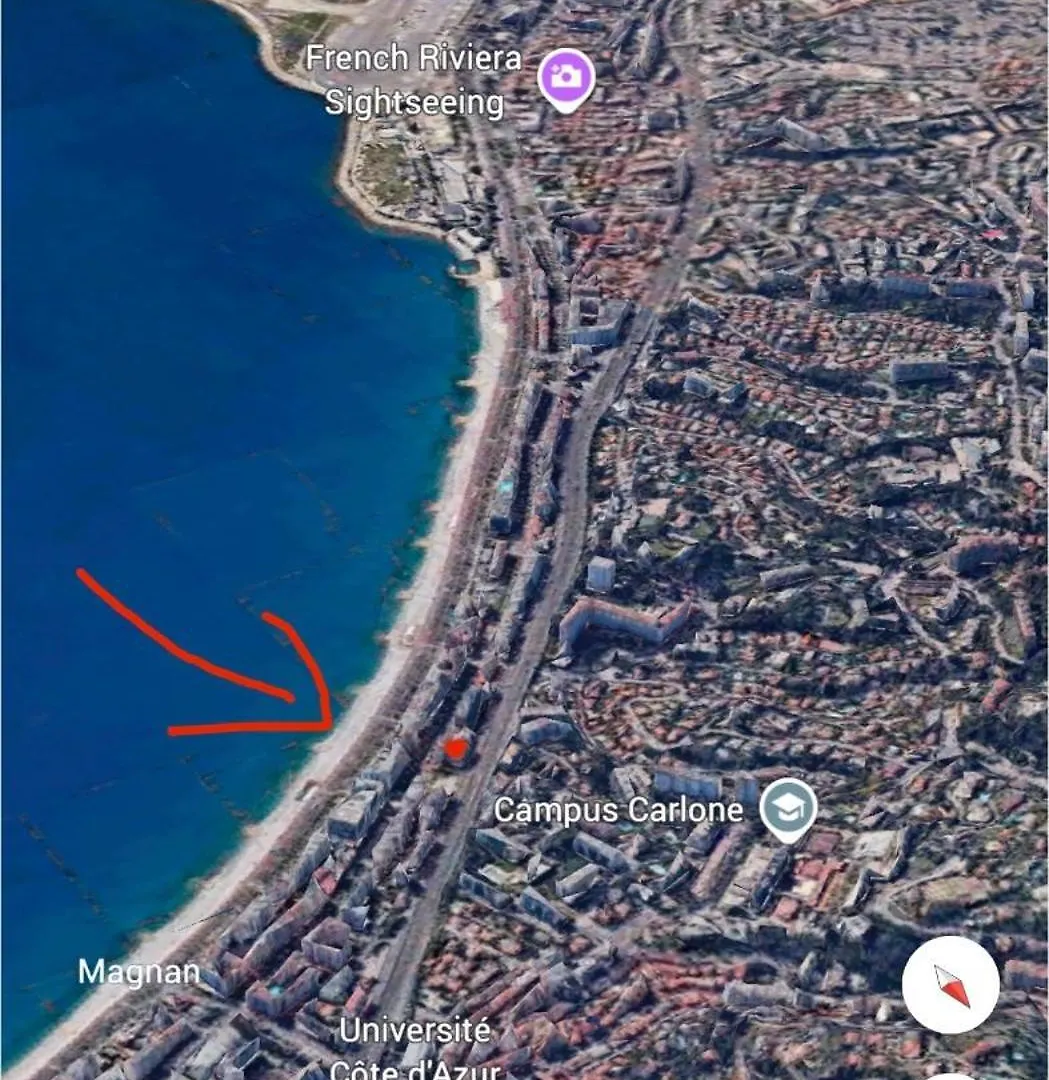 Cozy Appartment Downtown Nizza 2 Bedroom 1 Min Beach 1 Min Tramway 10Min Airport Air Conditionner